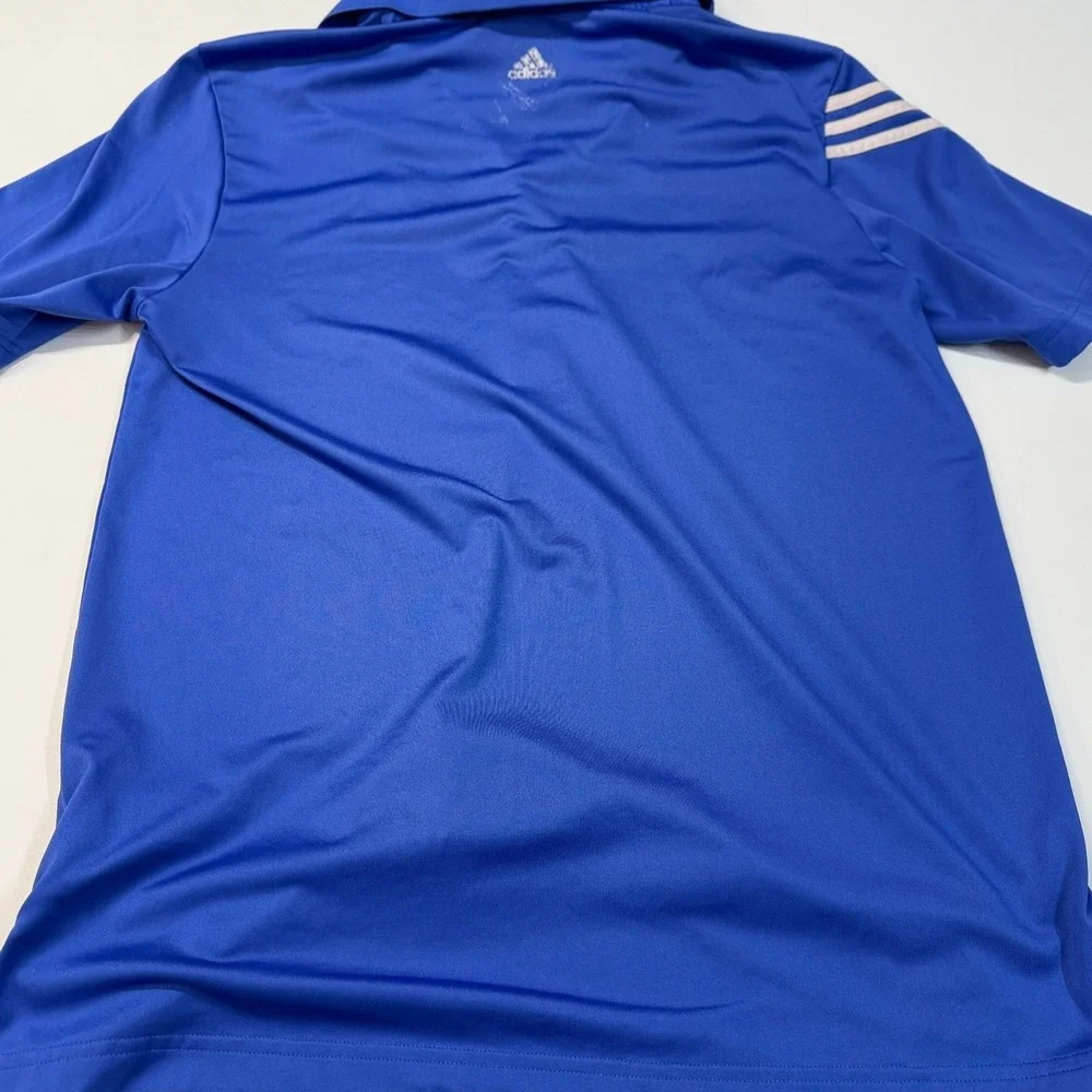 Adidas Golf Polo Shirt Men's Medium Blue Pinehurst 1895 Performance Puremotion‎